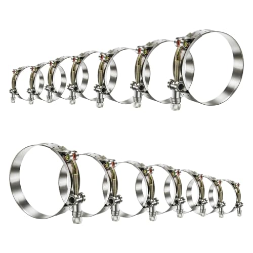 14 stücke T-Bolzen Auspuff Clamp Intake Turbo Intercooler Koppler 304 Edelstahl 32-91mm Rohr Clip hardware Werkzeug 14 stücke T-Bolzen Auspuff Clamp Intake Turbo Intercooler Koppler 304 Edelstahl 32-91mm Rohr Clip hardware Werkzeug von Gladiaond