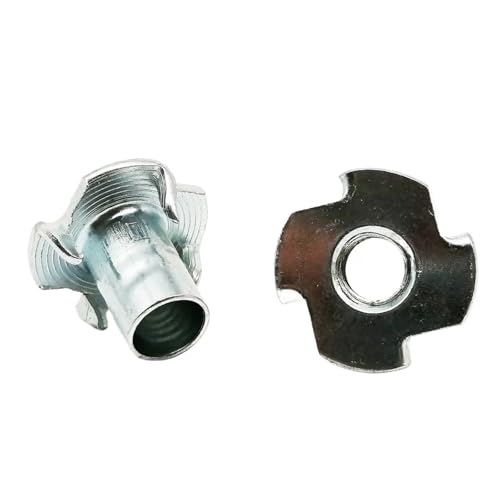 2/10/20 stücke M4 M5 M6 M8 M10 M12 Verdicken Stahl Vier Krallen Lautsprecher Mutter Blind Zinken Einsatz T T Mutter Möbel Mutter(2pcs M10x12.5mm) von Gladiaond
