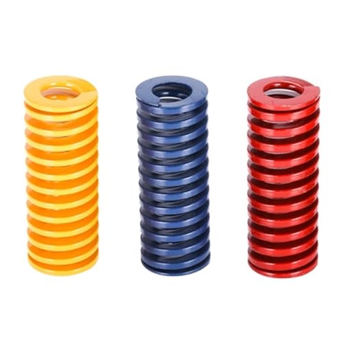 3 STÜCKE Spirale Stanzen Kompression Form Sterben Quellen Drucker Teile OD 20mm ID 10mm 1 STÜCK Gelb/1 STÜCK Blau/1 STÜCK Rot(85mm) von Gladiaond
