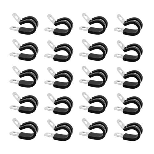 30 Stück 10 mm Edelstahl P-Clips Gummi ausgekleidet for Kabel Drähte Rohre 30 Stück 10 mm Edelstahl P-Clips Gummi ausgekleidet for Kabel Drähte Rohre von Gladiaond