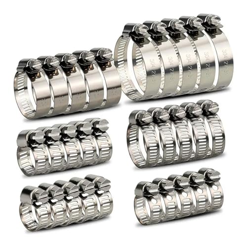 30 stücke Schlauch Klemmen 1/4-2 In 6-51mm Einstellbare 304 Edelstahl Befestigungs Klemme for Rohr auto Waschmaschine 30 stücke Schlauch Klemmen 1/4-2 In 6-51mm Einstellbare 304 Edelstahl Befestigungs Klemme for Rohr auto Waschmaschine von Gladiaond