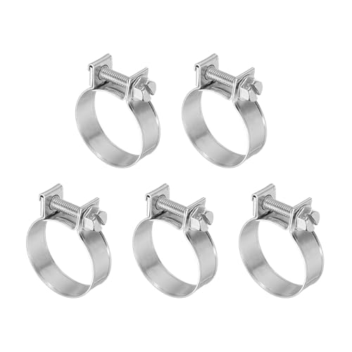 5/10 stücke Edelstahl Kraftstoff Injektion Schlauch Klemmen Verstellbare Klemme for Schläuche Rohre Kabel Linien 6-34mm(10pcs 10-12mm) von Gladiaond