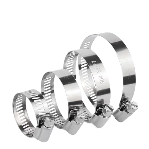 5 stücke 6mm ~ 1400mm Durchmesser Schlauch Klemme Einstellbar 304 Edelstahl Kraftstoff Linie Rohr Clip for Trockner Vent luftkanal Automotive Plumb(213-235mm) von Gladiaond