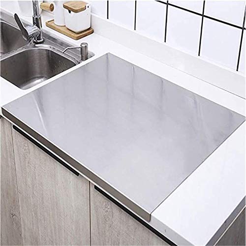 GladyStore Schneidbretter, Extra Large Edelstahl Schneidebrett, Backbrett, Schwere Schneidebrett for Küche, Gebäck Brett for Fleisch, Gemüse, Brot, Schneidematten (Size : 70X50cm) von GladyStore