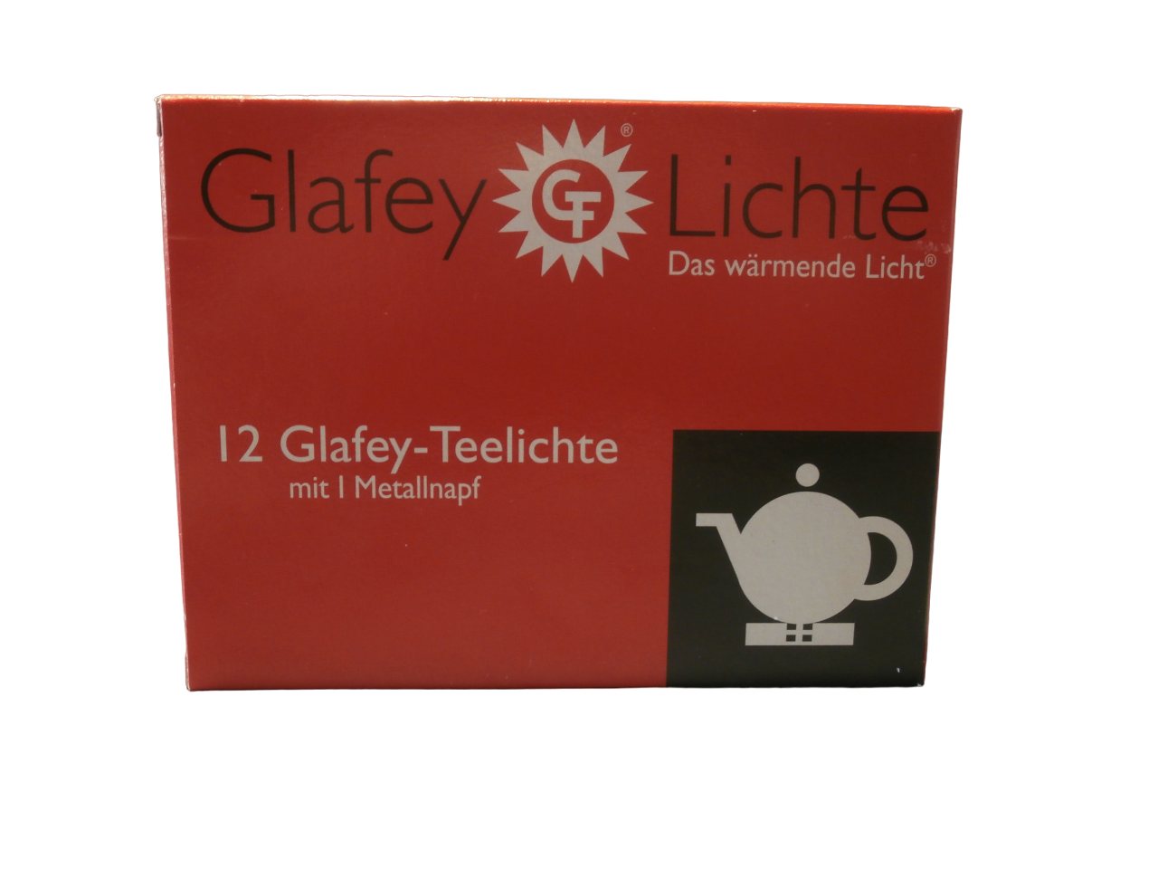 Glafey-Lichte Teelicht Glafey Teelicht (12 Stück), gegossene Teelichte mit besonders langer Brenndauer von Glafey-Lichte