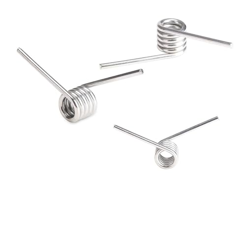 10 Stück 304 Torsionsfeder V-Typ Federdrahtdurchmesser: 0,6 mm Außendurchmesser: 3–8 mm, Winkel: 60 °/90 °/120 °/180 ° Anzahl der Umdrehungen: 6 Runden (3,6 mm)(6mm 10pcs,0.6mm(90 degrees)) von Glaiting