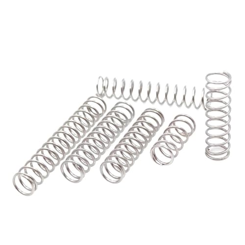 10 Stück Druckfedern aus Edelstahl 304. Drahtdurchmesser: 0,3 mm. Außendurchmesser: 2–6 mm. Länge: 5–50 mm.(20mm,4mm) von Glaiting