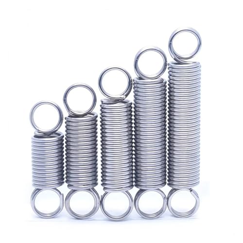 10 Stück Zugfedern aus Edelstahl 304. Drahtdurchmesser: 0,5 mm. Außendurchmesser: 3–6 mm. Länge: 15–120 mm.(40mm,5mm 10Pcs) von Glaiting