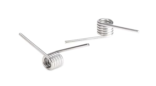 2 Stück 304 Torsionsfeder V-Typ Federdrahtdurchmesser: 1,4 mm Außendurchmesser: 7–20 mm, Winkel: 60 °/90 °/120 °/180 ° Anzahl der Umdrehungen: 9 Runden (12,6 mm)(8.5mm 2pcs,1.4mm(60 degrees)) von Glaiting