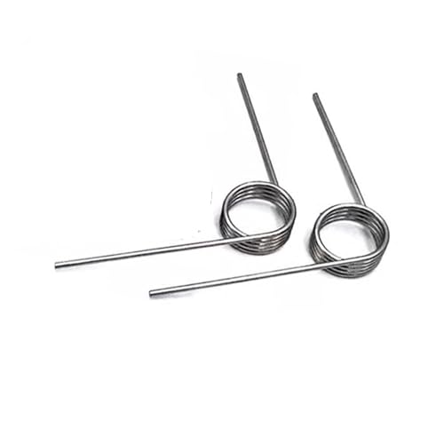 2 Stück 65Mn Torsionsfeder V-Typ Federdrahtdurchmesser: 1,4 mm Außendurchmesser: 7–20 mm, Winkel: 60 °/90 °/120 °/180 ° Anzahl der Umdrehungen: 9 Runden (12,6 mm)(15mm 2pcs,1.4mm(180 degrees)) von Glaiting