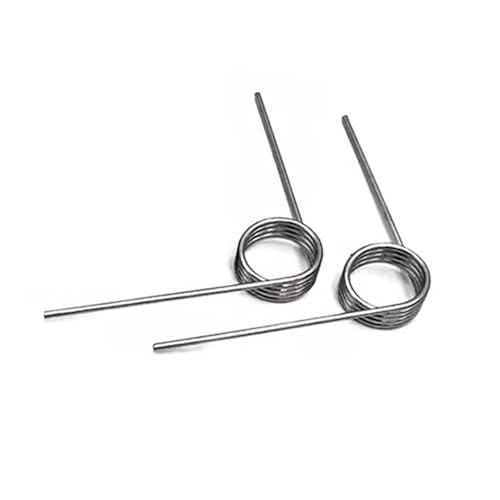 2 Stück 65Mn Torsionsfeder V-Typ Federdrahtdurchmesser: 1,5 mm Außendurchmesser: 8–20 mm, Winkel: 60 °/90 °/120 °/180 ° Anzahl der Umdrehungen: 3 Runden (4,5 mm)(9mm 2pcs,1.5mm(60 degrees)) von Glaiting