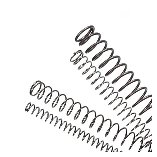 5 Stück 65Mn Federstahl-Druckfeder, verlängerte, extra lange Druckfedern, Drahtdurchmesser: 0,3 mm, Außendurchmesser: 2–6 mm, Länge: 100–300 mm(300mm,2.5mm) von Glaiting
