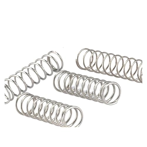 5 Stück Druckfeder aus Edelstahl 304, Drahtdurchmesser: 1,5 mm, Außendurchmesser: 8–25 mm, Länge: 15–30 mm(20mm,12mm 5Pcs) von Glaiting