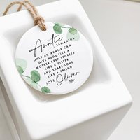Personalisierte Tante Geschenk, Geschenk - Nur Eine Kann Umarmungen Wie Mutter, Zitat Andenken Für Geschenke Tanten von GlamAndCoGifts