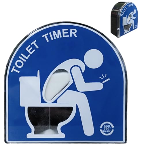 Glamifyr 5 Minuten Toilet Timer, Sanduhr Toilette Mann Toilet Timer Sanduhr Mann Toiletten Timer, Klo Sanduhr Toilettentimer Gifts for Men Geschenk Ehemann Geschenk für Ehemann Geschenk Papa Kinder von Glamifyr