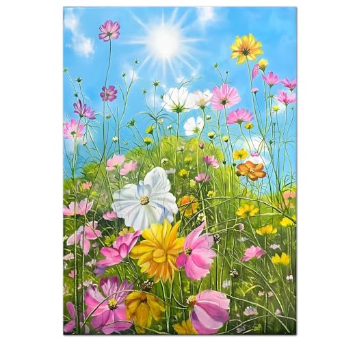Glamifyr Diamond Painting Blumen, Diamant Painting Bilder Erwachsene 5D Nach Zahlen, Diamond Painting Erwachsene Geeignet Als Geschenk Zur Entspannung und Als Wanddeko 30x40cm von Glamifyr