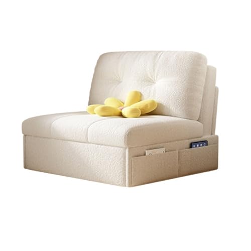 Glamour Haven Ausklappbares Schlafsofa für kleine Räume, Klappbarer Schlafsofa-Relaxsessel, multifunktionaler umwandelbarer Loungesessel for das Wohnzimmer Gästebett für Wohnung, Wohnzimmer, Büro von Glamour Haven