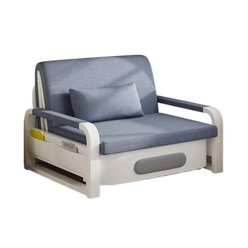 Glamour Haven Ausklappbares Schlafsofa für kleine Räume, Klappbares Schlafsofa mit Armlehnen und Kissen, Liegesofa for das Wohnzimmer Gästebett für Wohnung, Wohnzimmer, Büro von Glamour Haven