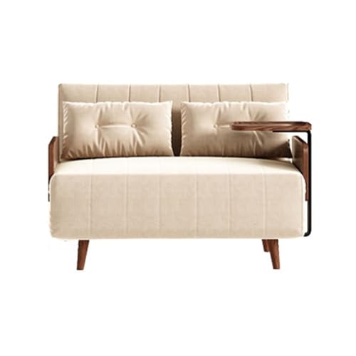 Glamour Haven Ausklappbares Schlafsofa für kleine Räume, Modernes Klappsofa mit Verstellbarer Rückenlehne for Wohnzimmer und Schlafzimmer Gästebett für Wohnung, Wohnzimmer, Büro(120cm) von Glamour Haven