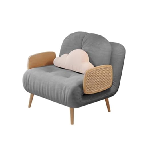 Glamour Haven Ausklappbares Schlafsofa für kleine Räume, Platzsparendes, klappbares Schlafsofa for Wohnzimmer und Gäste Gästebett für Wohnung, Wohnzimmer, Büro(Gray,75cm) von Glamour Haven