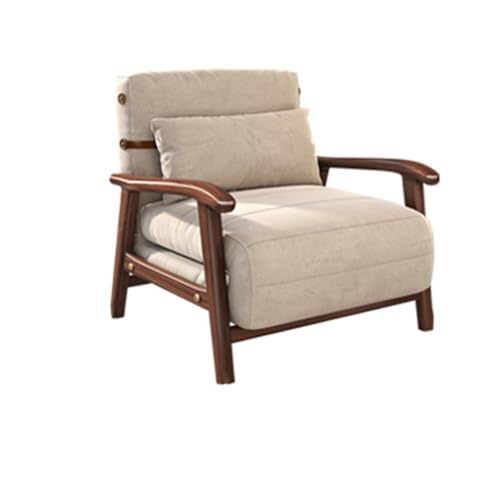 Glamour Haven Ausklappbares Schlafsofa für kleine Räume, Umwandelbarer Schlafsofa-Sessel, Faltbarer Liegesessel for Entspannen zu Hause und im Büro Gästebett für Wohnung, Wohnzimmer, Büro(White) von Glamour Haven
