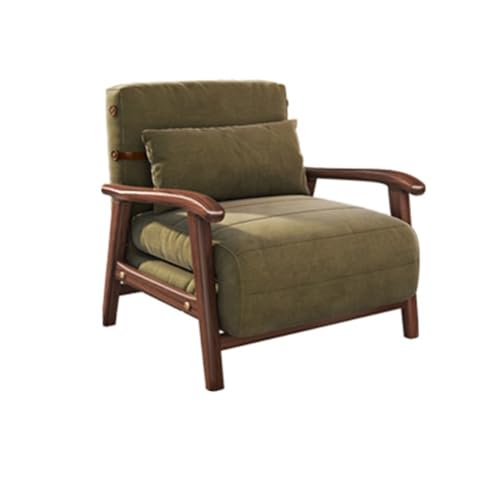 Glamour Haven Ausklappbares Schlafsofa für kleine Räume, Umwandelbarer Schlafsofa-Sessel, Faltbarer Liegesessel for Entspannen zu Hause und im Büro Gästebett für Wohnung, Wohnzimmer, Büro(Green) von Glamour Haven