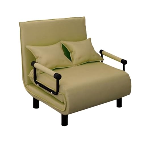 Glamour Haven Ausklappbares Schlafsofa für kleine Räume, Umwandelbares Schlafsofa, Sessel, klappbares Gästebett for kleine Räume Gästebett für Wohnung, Wohnzimmer, Büro(Green,80cm) von Glamour Haven