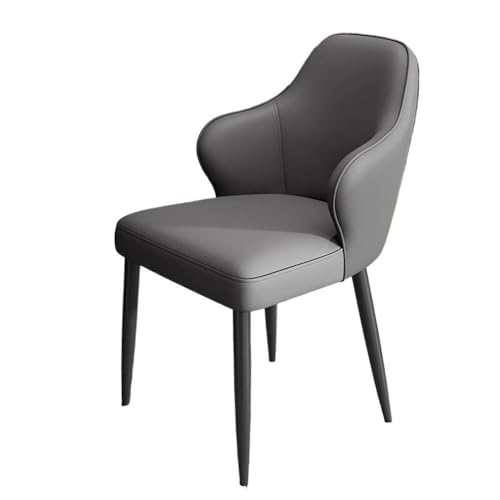 Glamour Haven Moderne, Bequeme Esszimmerstühle, Moderne Esszimmerstühle Home & Hotel Konferenz mit Rückenlehne, Ideal für Esstisch, Küche zu Hause oder Restaura(Dark Grey) von Glamour Haven