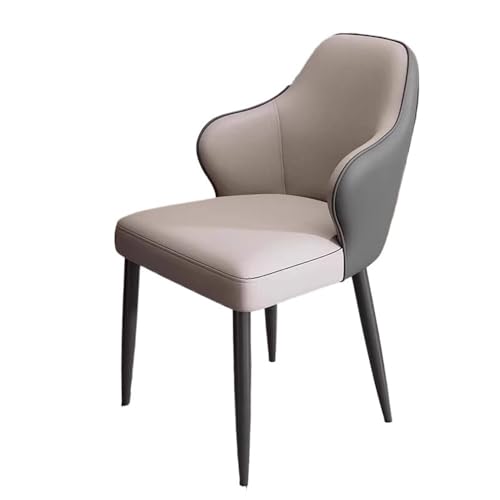 Glamour Haven Moderne, Bequeme Esszimmerstühle, Moderne Esszimmerstühle Home & Hotel Konferenz mit Rückenlehne, Ideal für Esstisch, Küche zu Hause oder Restaura(Light Grey) von Glamour Haven