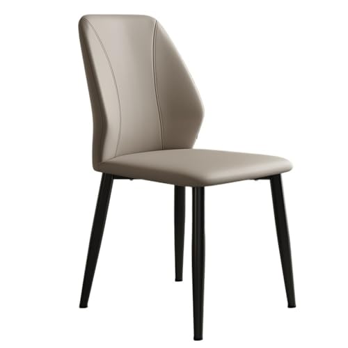 Glamour Haven Moderne, Bequeme Esszimmerstühle, Moderner minimalistischer Stuhl mit Rückenlehne for den Esstisch zu Hause und im Hotel, Ideal für Esstisch, Küche zu Hause oder Restaura(Gray) von Glamour Haven
