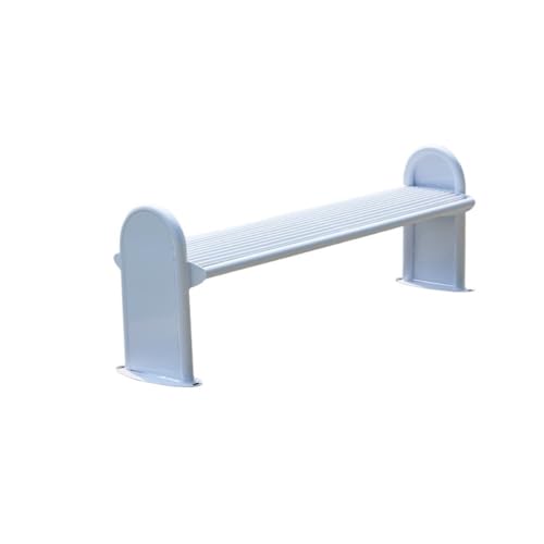 Kleine, langlebige Gartenbänke für den Außenbereic Metallbank for den Außenbereich – Garten- und Terrassenstühle, robuste Rückenlehne, elegantes Design , Außenbank für Garten, Veranda und Park(180cm) von Solunovia
