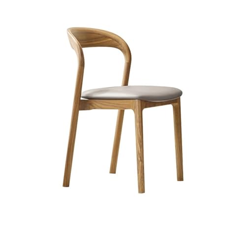 Moderne, bequeme Esszimmerstühle, Moderner Esszimmerstuhl aus Massivholz mit minimalistischer Holzrückenlehne for Zuhause und Restaurant , Ideal für Esstisch, Küche zu Hause oder Restaura(Wood color) von Glamour Haven