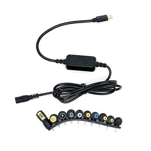 Glanhbnol 100 W TypeC Auf DC18 5–20 V Schnellladekabel Netzkabel Mit 10 Anschlüssen Spitzenset 120 cm Kabel von Glanhbnol