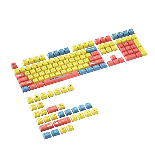 Glanhbnol 139Tasten PBT Sublimations Tastenkappen Gaming Tastaturhärte Tastenkappen Thermosublimations Tastenkappen Farbsublimations Tastenkappen von Glanhbnol