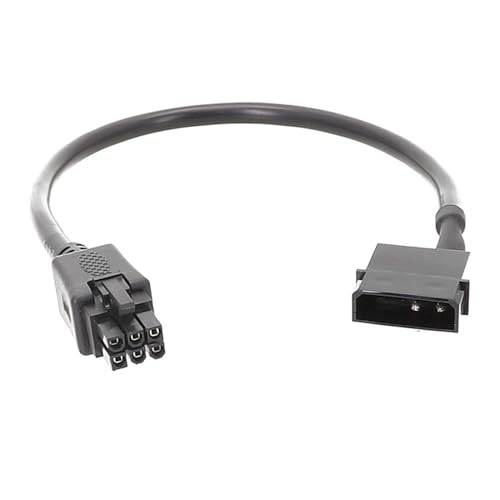 Glanhbnol GPU Big 4P Molex Buchse Auf Grafikkarte 6Pin Stecker Netzteil Verlängerungskabel 30 cm 11 8 Zoll 1 In 2 von Glanhbnol