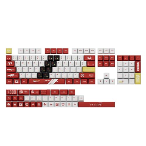 Glanhbnol PBT Tastenkappen 137-Set Für Mechanische Gaming Tastaturen. PBT XDA Profil Tastenkappen Set Farbsublimations Tastenkappen Tastenkappen Set von Glanhbnol