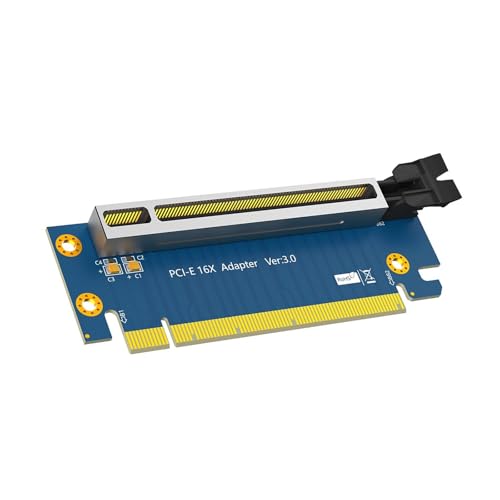 Glanhbnol PCIE 16X 90 Grad Reverse Erweiterungskartenadapter Mit Abgeschirmtem Gehäuse Schnelle Geschwindigkeit Für Desktop Verbindung von Glanhbnol