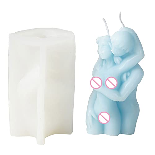 Glanhbnol Silikon Kerzenform Handgefertigt Umarmt Männer Und Frauen Epoxid Gipsform Heimdekorationen Für Handwerk Ornament von Glanhbnol