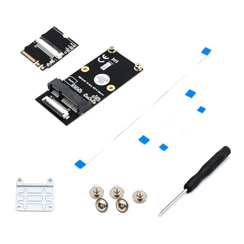 PCIe WiFi-Karte auf A+E E Key M.2 WiFi-Netzwerke Kartenadapter M.2 Schlüssel zu PCIE Extender mit FFC-Kabel für PC-Datenübertragung von Glanhbnol