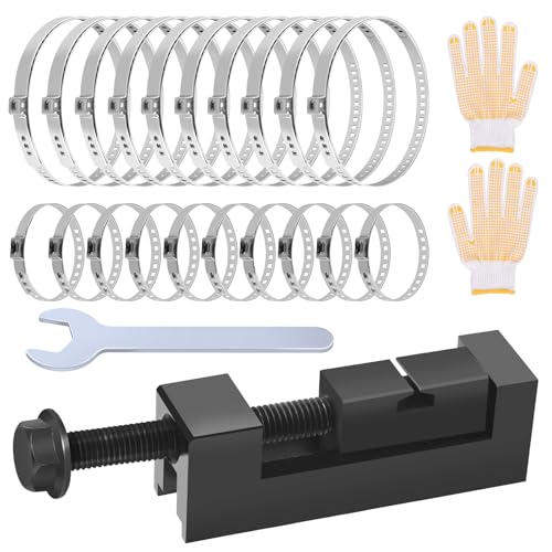 Glarks 23pcs CV Boot Clamp Zangen mit verstellbaren AXLE CV Boots Clamps Set, Single Ear Schlauchklemmen und ein CV Boot Werkzeug Auto Antriebswelle Klemmwerkzeug Kompatibel von Glarks