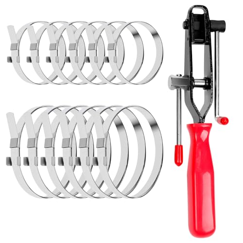 Glarks 13pcs Auto CV Joint Boot Clamp Zangen mit CV Boot Clamps Kit, 12pcs 45-80mm 45-170mm Kein Loch Typ CV Joint Achse Boots Clamp von Glarks
