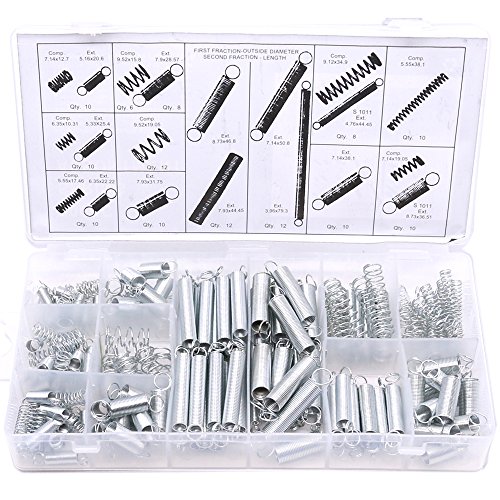 Glarks 200Pcs Zinc Plated Extension and Compression Industry Spring Assortment Kit Glarks 200Pcs Zinc Plated Extension and Compression Industry Spring Assortment Kit von Glarks