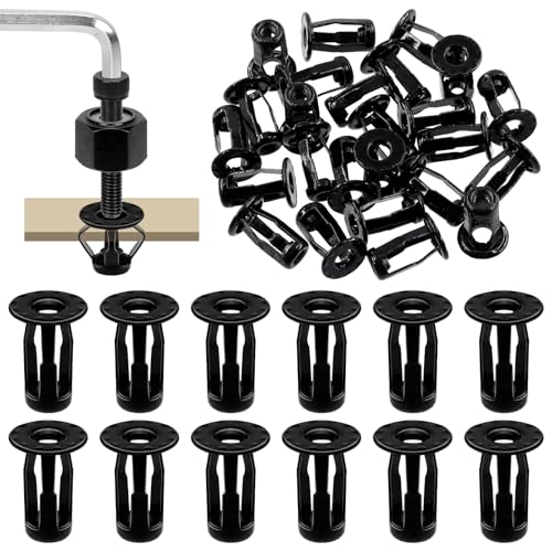 Glarks 25pcs Jack Nuts Kit Metric M4 Black Petal Nuts Expansion Nuts Thins Fixings Dowels Assembly für hohle Wand Eisen Skin Line Gebrauch in dünner weicher Wand Glarks 25pcs Jack Nuts Kit Metric M4 Black Petal Nuts Expansion Nuts Thins Fixings Dowels Assembly für hohle Wand Eisen Skin Line Gebrauch in dünner weicher Wand von Glarks