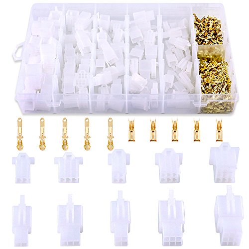 Glarks 580pcs 2,8 mm Pitch 2 3 4 6 9-Pin Draht Stecker Gehäuse Terminal, männlich & Weiblich Stecker Gehäuse und Pin Header Crimp Draht Terminals Anschluss Sortiment Kit für Motorrad, Auto, Boote Glarks 580pcs 2,8 mm Pitch 2 3 4 6 9-Pin Draht Stecker Gehäuse Terminal, männlich & Weiblich Stecker Gehäuse und Pin Header Crimp Draht Terminals Anschluss Sortiment Kit für Motorrad, Auto, Boote von Glarks