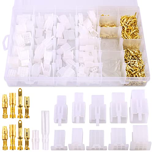 Glarks 700pcs 2 3 4 6 9 Pin Stecker Gehäuse Pin Header Crimpen Elektrische Draht Terminals Connector und 30 Sets 4 mm Auto Motorrad Bullet Terminal Connector Sortiment Kit Glarks 700pcs 2 3 4 6 9 Pin Stecker Gehäuse Pin Header Crimpen Elektrische Draht Terminals Connector und 30 Sets 4 mm Auto Motorrad Bullet Terminal Connector Sortiment Kit von Glarks