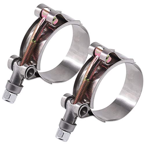 Glarks Schlauchschellen, 41–46 mm, Edelstahl, T-Bolzen, Turbo-Ansaugung, weiche Schlauchschellen, Ladeluftkühler, 2 Stück Glarks Schlauchschellen, 41–46 mm, Edelstahl, T-Bolzen, Turbo-Ansaugung, weiche Schlauchschellen, Ladeluftkühler, 2 Stück von Glarks