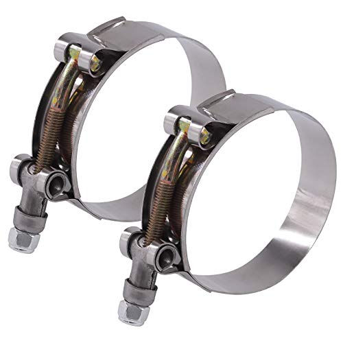 Glarks Schlauchschellen, 63–71 mm, Edelstahl, T-Bolzen, Turbo-Ansaugung, weiche Schlauchschellen, Ladeluftkühler, 2 Stück Glarks Schlauchschellen, 63–71 mm, Edelstahl, T-Bolzen, Turbo-Ansaugung, weiche Schlauchschellen, Ladeluftkühler, 2 Stück von Glarks