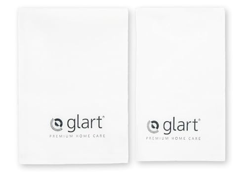 Glart 2er Set Ultra-Microfasertücher Fenstertücher Scheibentücher 40x45 cm und 60x45 cm von Glart