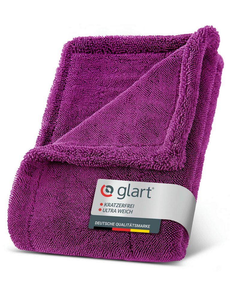 Glart 44TW6P Twist Auto Mikrofaser Trockentuch XXL 60x40cm extrem saugstark Mikrofasertuch (80% Polyester, 20% Nylon, 40x60 cm) von Glart