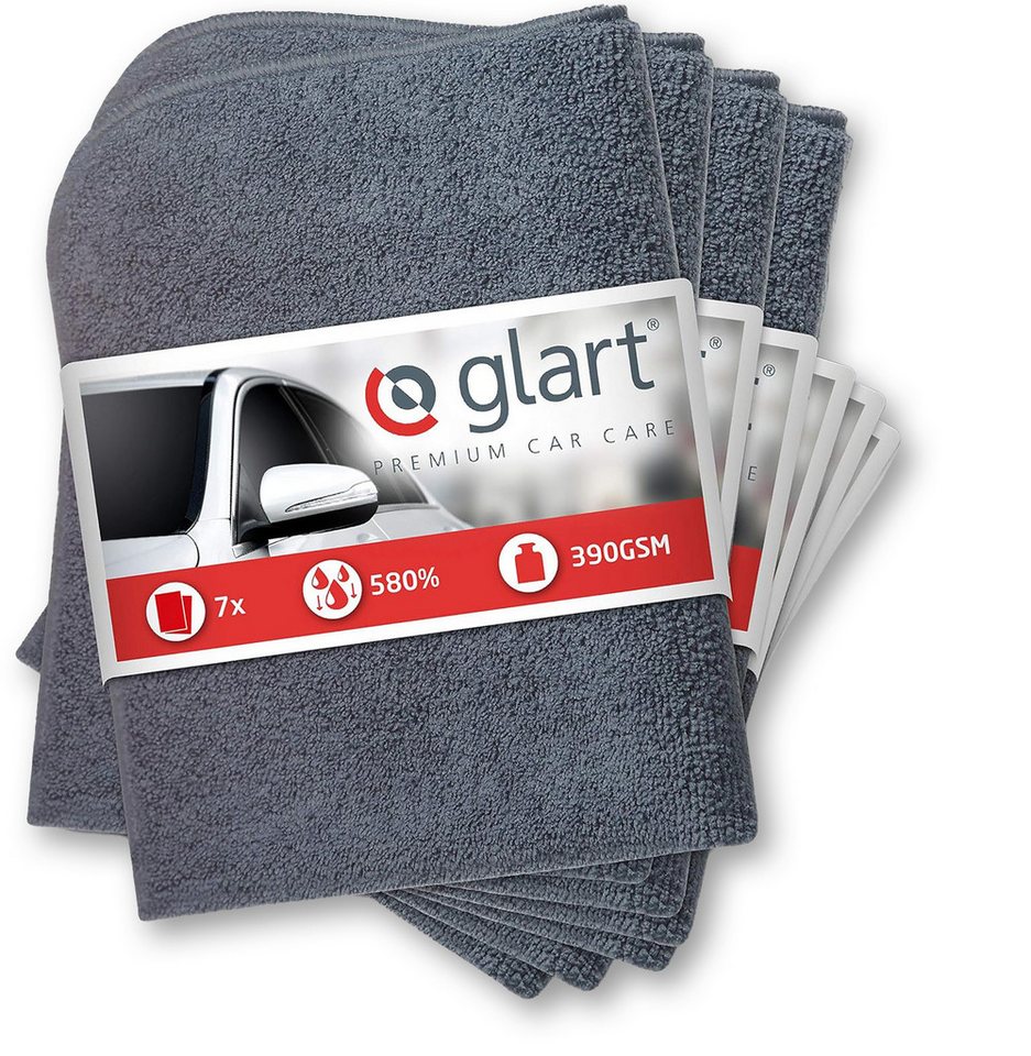 Glart 7er Set Mikrofasertücher Auto Autopflege Kfz Poliertücher 40x40 cm Mikrofasertuch (80% Polyester, 20% Nylon, 40x40 cm) Glart 7er Set Mikrofasertücher Auto Autopflege Kfz Poliertücher 40x40 cm Mikrofasertuch (80% Polyester, 20% Nylon, 40x40 cm) von Glart